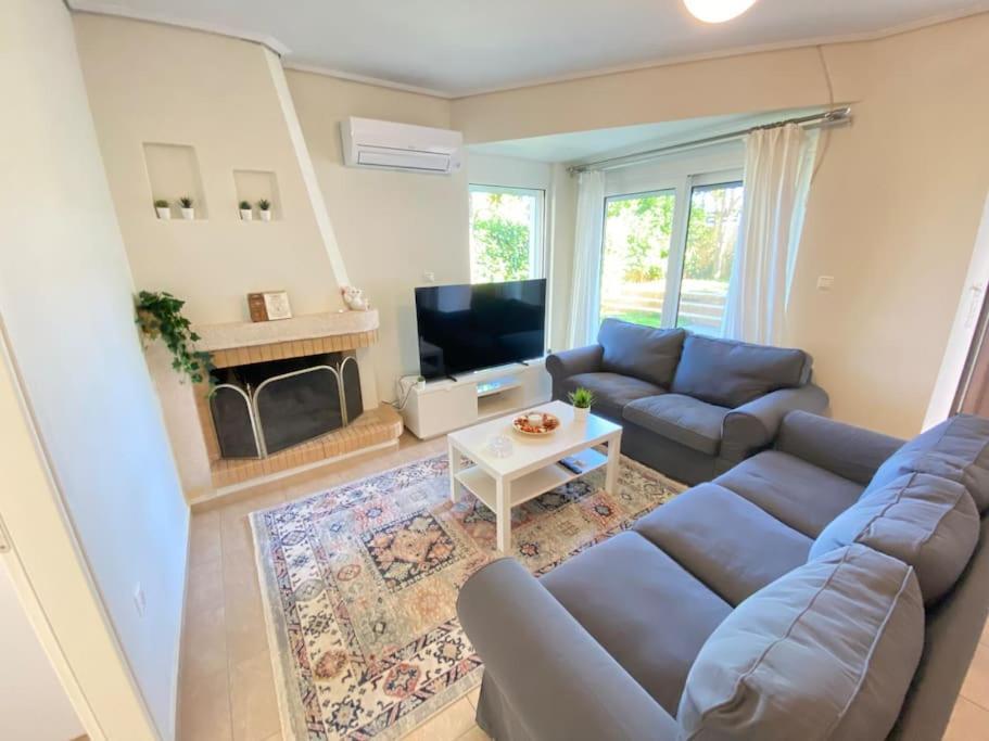 Cozy 2 Room Apartment With Garden Near Athens Air-Port Artemi Extérieur photo