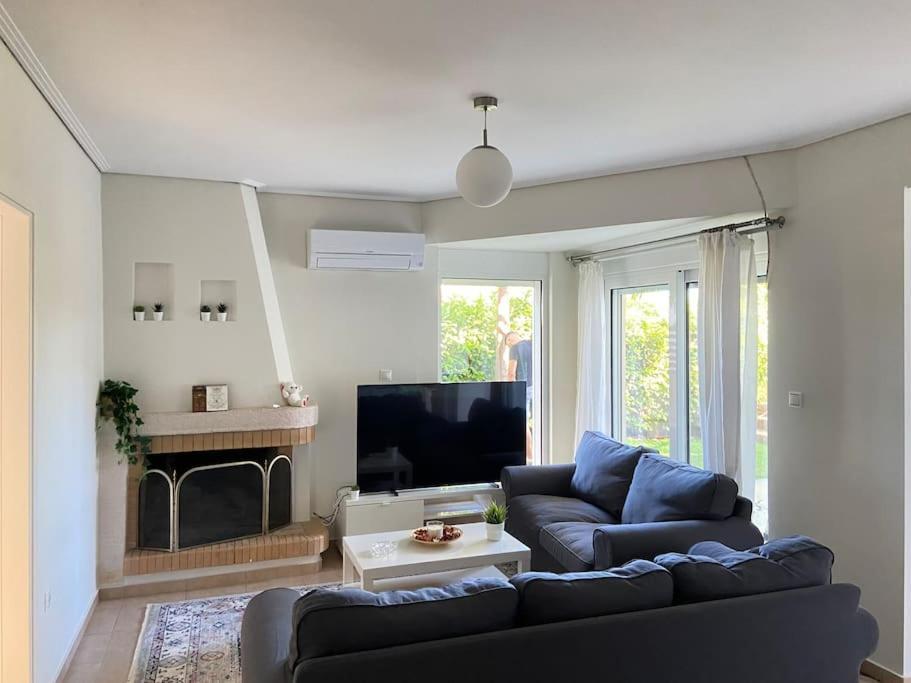 Cozy 2 Room Apartment With Garden Near Athens Air-Port Artemi Extérieur photo